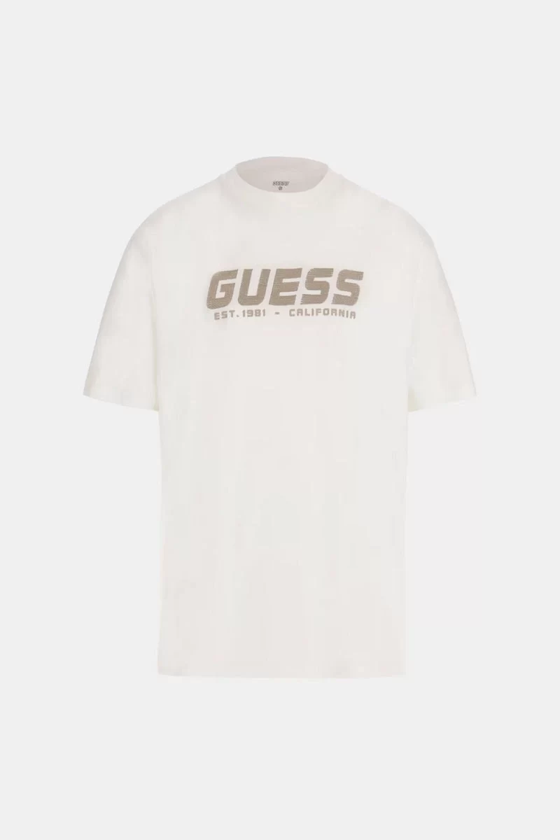 Guess Suron Cn T-Shırt Erkek Beyaz T-Shirt Z5RI10I3Z14-G018