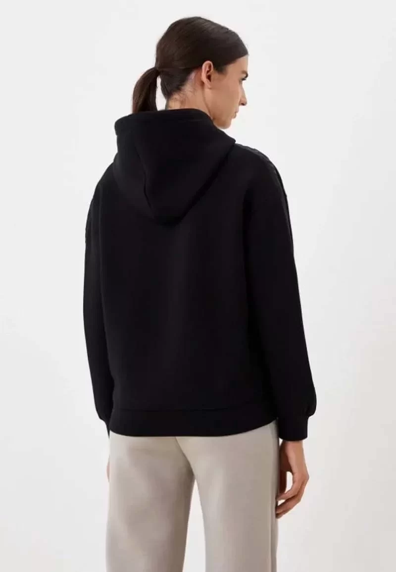 Guess Brenda Hooded Sweatshırt Kadın Siyah Sweatshirt V2YQ18K7UW2-JBLK