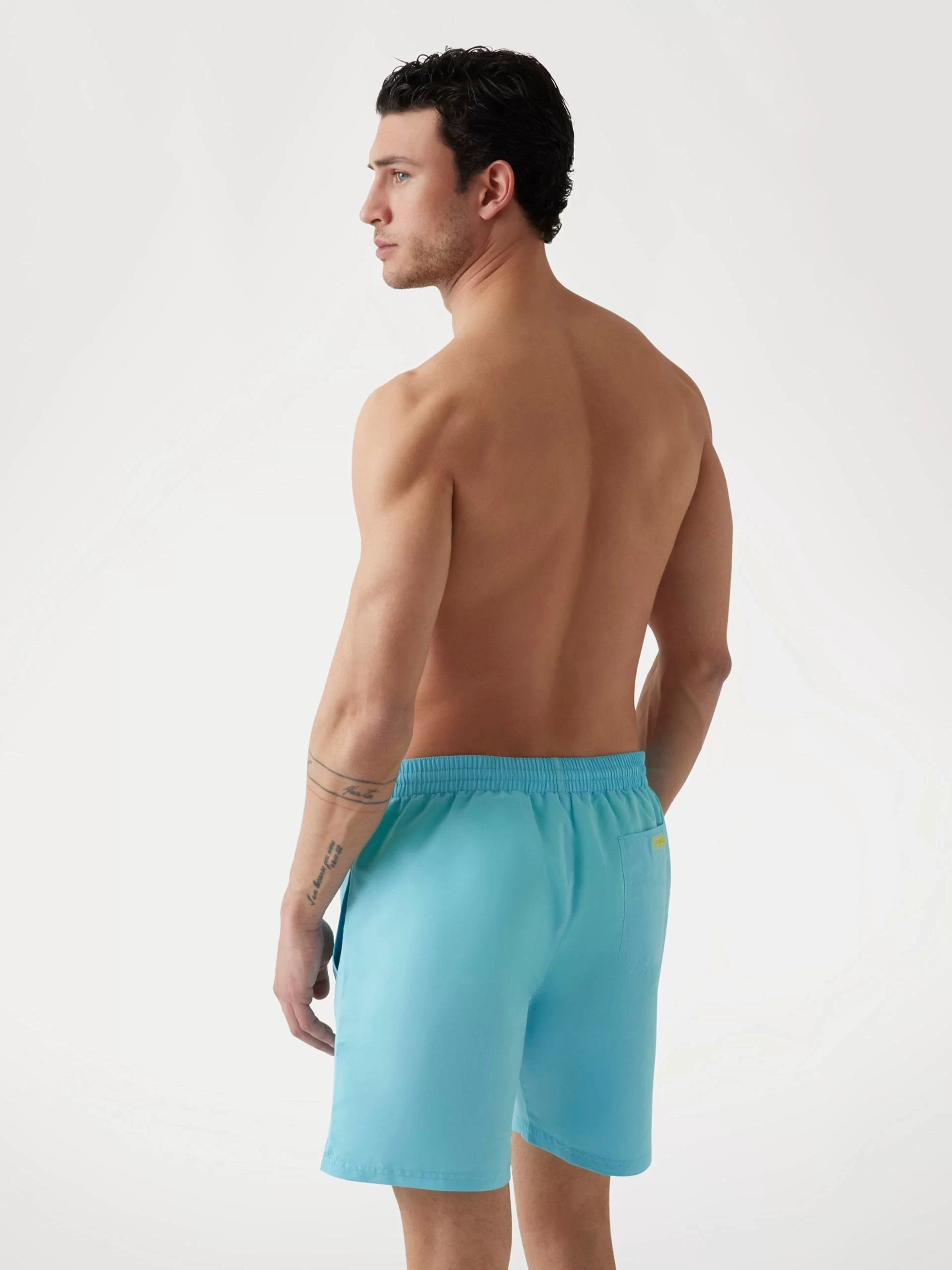 Guess Swımtrunk Neon Medıum Erkek Mavi Mayo F4GT03WG282-FB3V