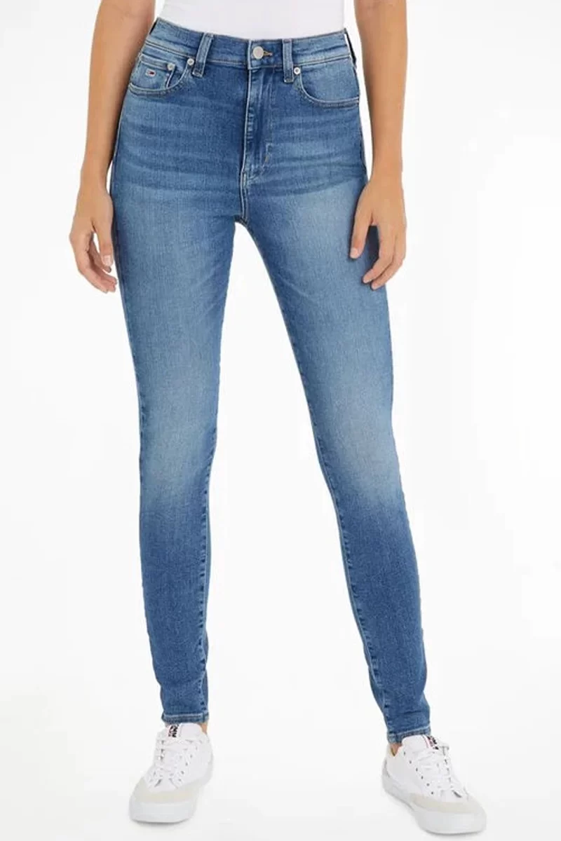 Tommy Hilfiger Kadın Dar Kesim Denim Jeans