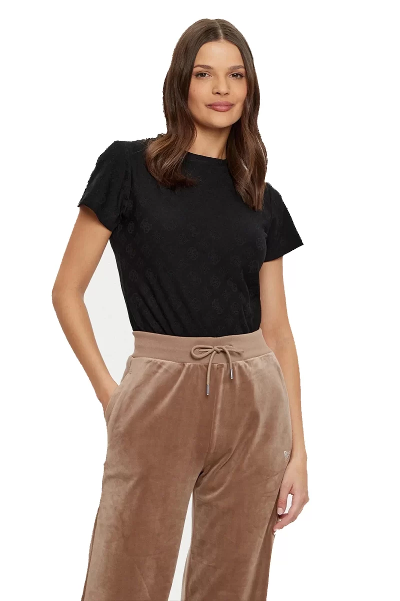 Guess Monıca Ss T-Shırt Kadın Siyah T-Shirt V5RI02KCLG2-P9ZV