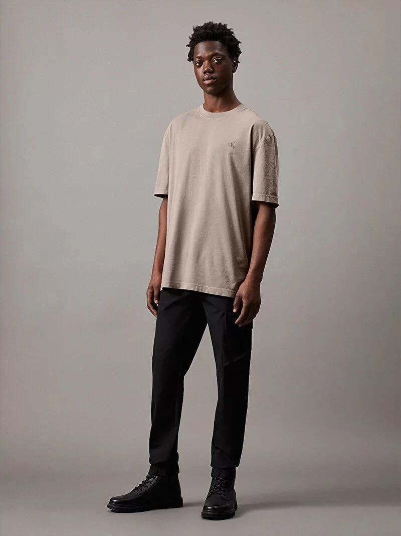 Calvin KleinJeans Erkek  Kargo Siyah Eşofman Altı