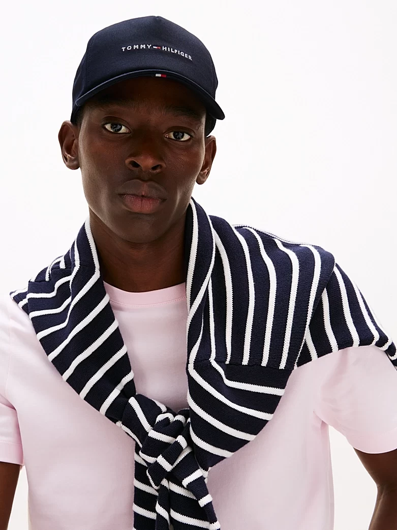 Tommy Hilfiger Erkek Lacivert Foundation 6 Panel Şapka
