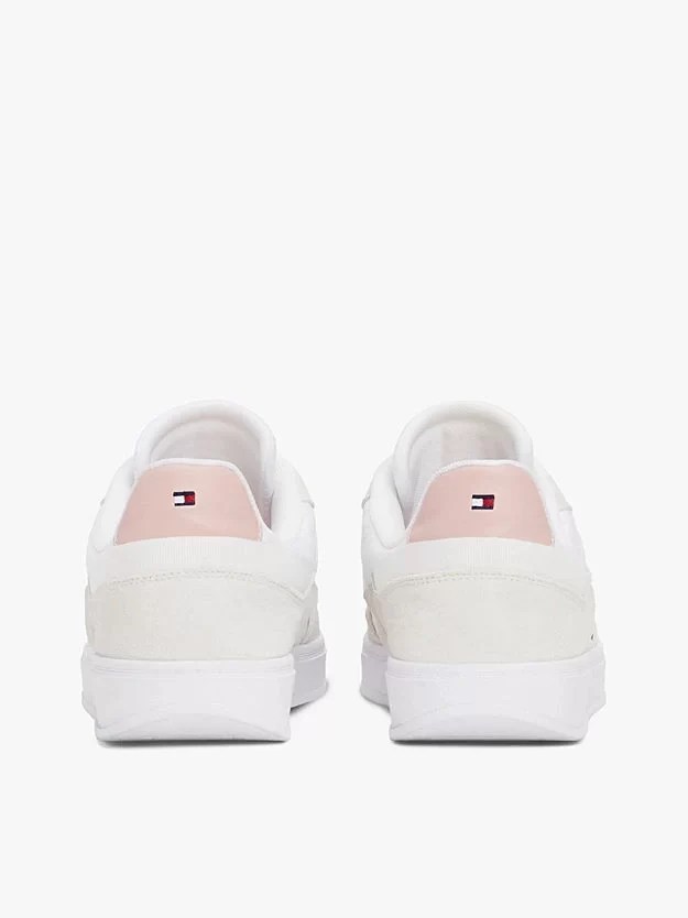Tommy Hilfiger  Kadın  Beyaz Miras Süet  Sneaker