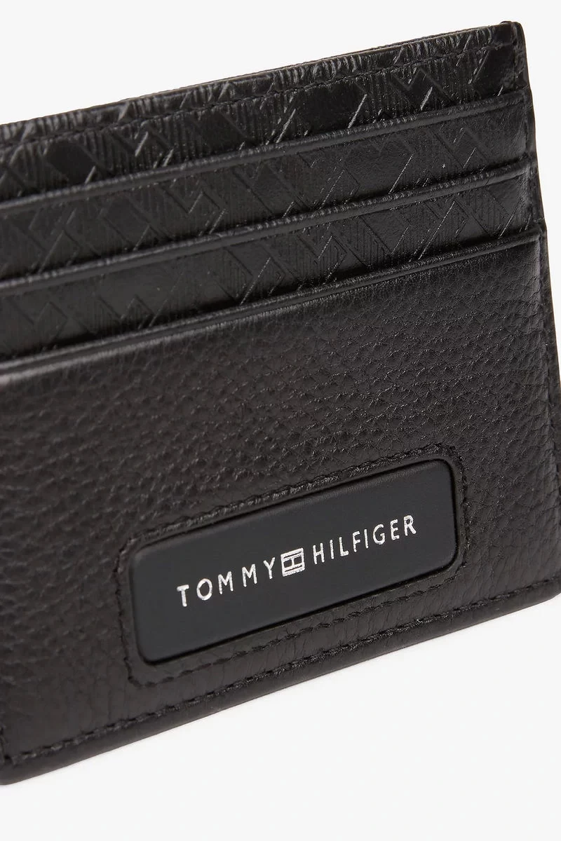 Tommy  Hilfiger Erkek  TH Monogram  Siyah Cüzdan