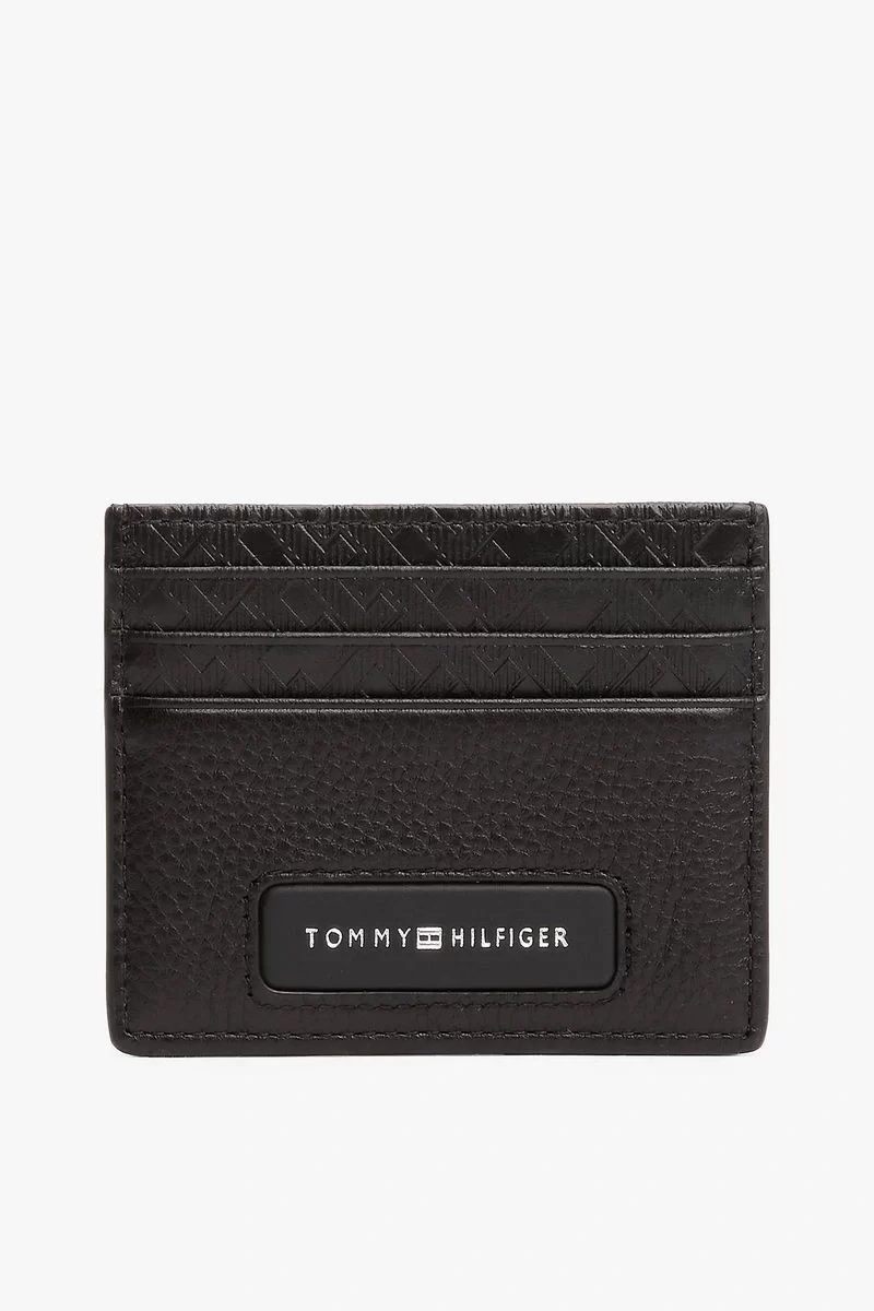 Tommy  Hilfiger Erkek  TH Monogram  Siyah Cüzdan