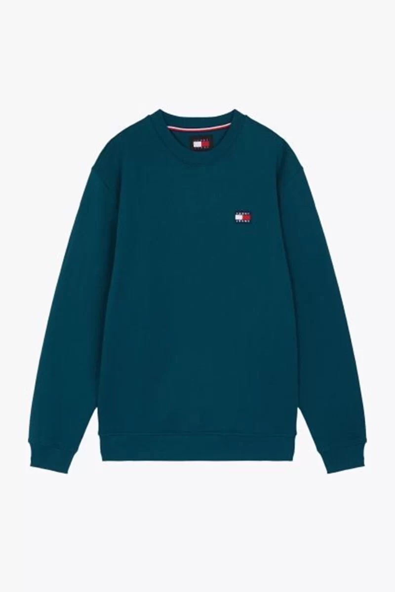 Tommy Jeans Erkek Yeşil  Kazak