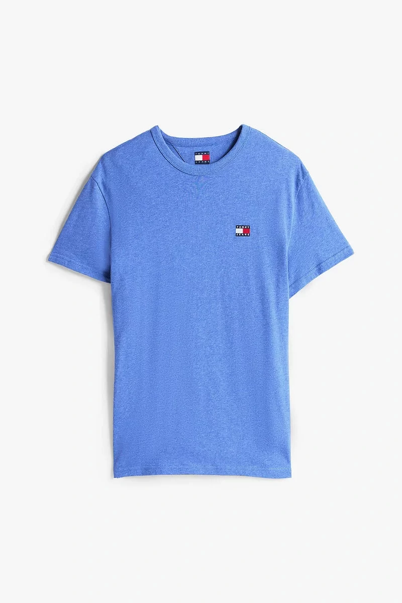 Tommy Jeans Erkek Mavi  Badge T-Shirt