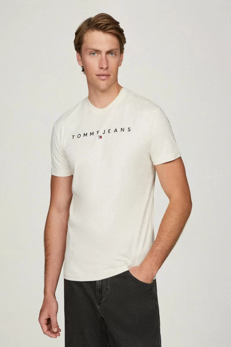 Tommy Jeans  Erkek  Logo Nakışlı T-Shirt