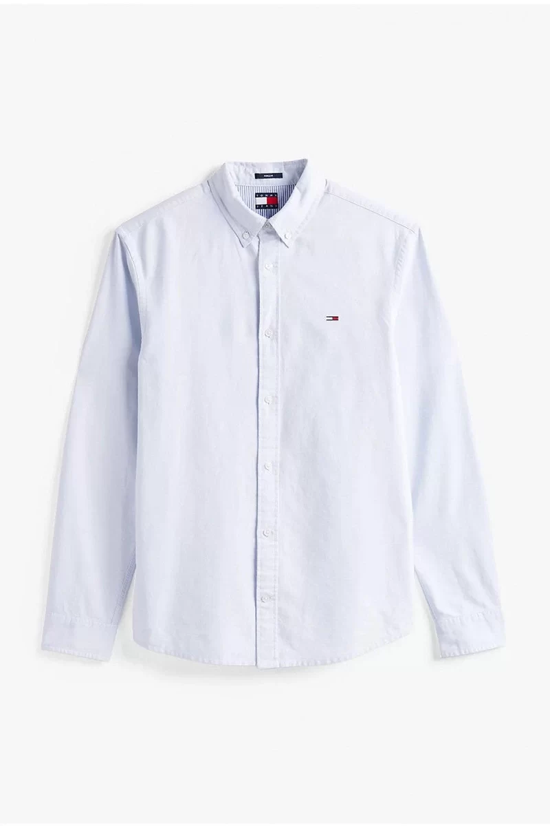 Tommy Jeans  Erkek  Mavi  Oxford Gömlek