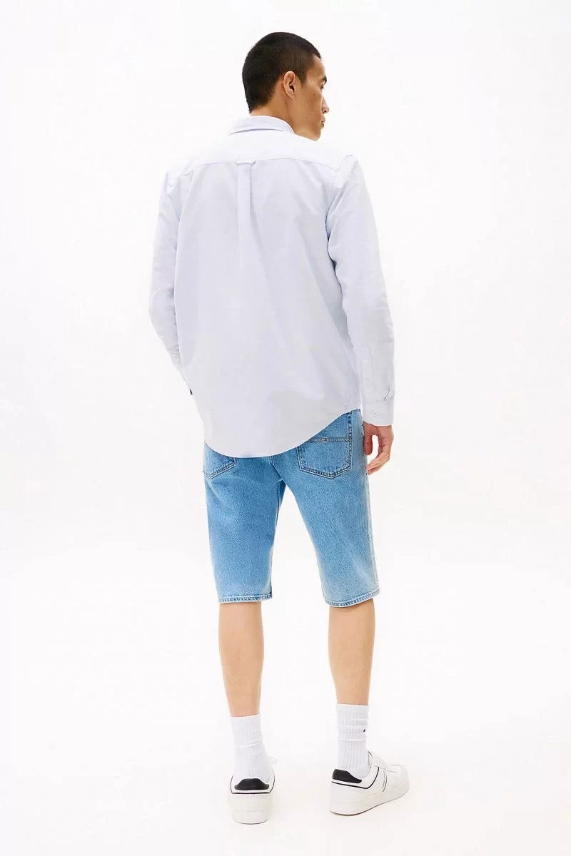 Tommy Jeans  Erkek  Mavi  Oxford Gömlek