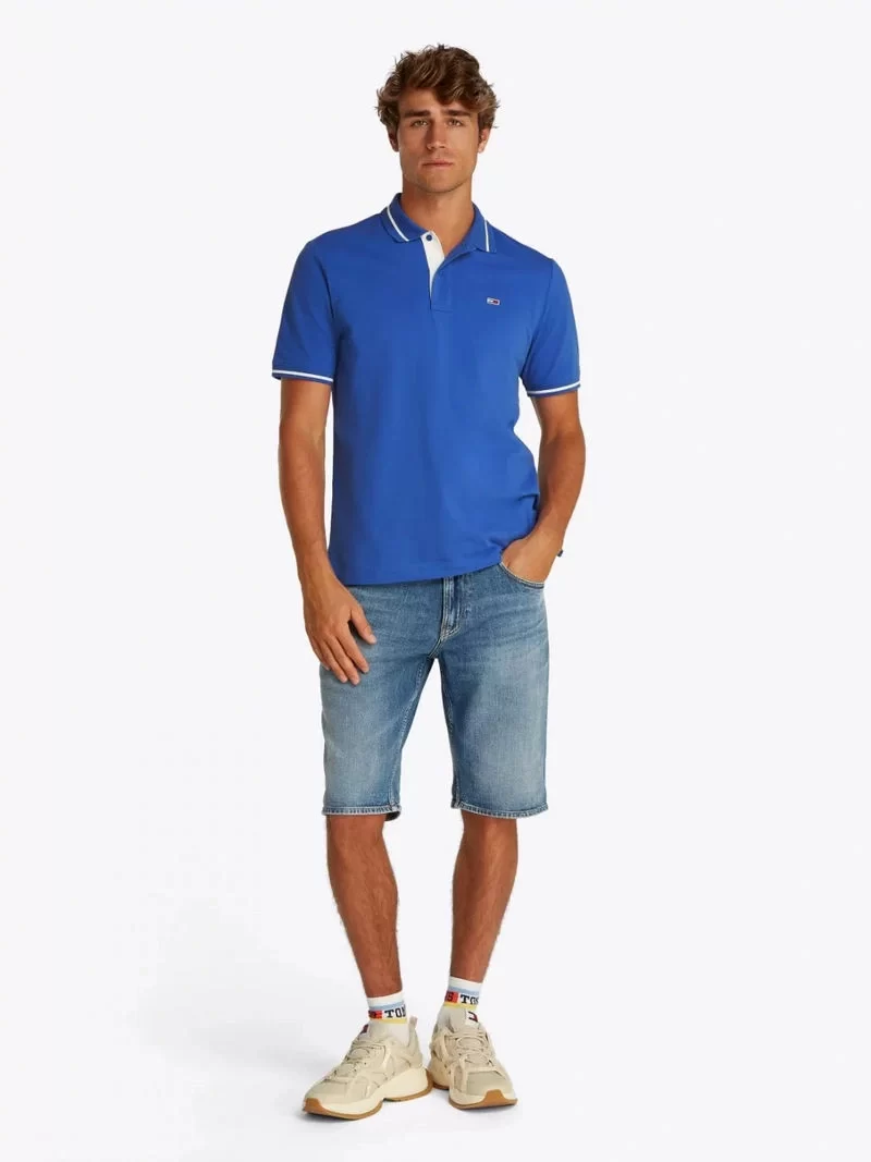 Tommy Hilfger Erkek   Mavi Polo T-Shirt