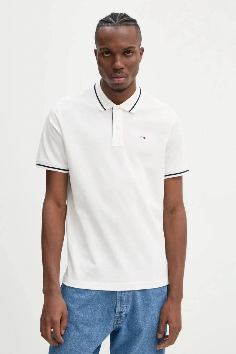 Tommy Hilfiger Erkek Normal Kesim Logolu Polo T-Shirt