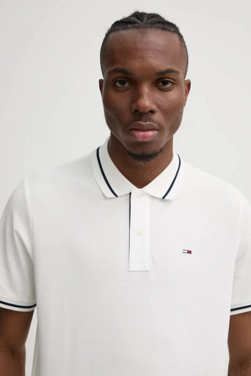 Tommy Hilfiger Erkek Normal Kesim Logolu Polo T-Shirt