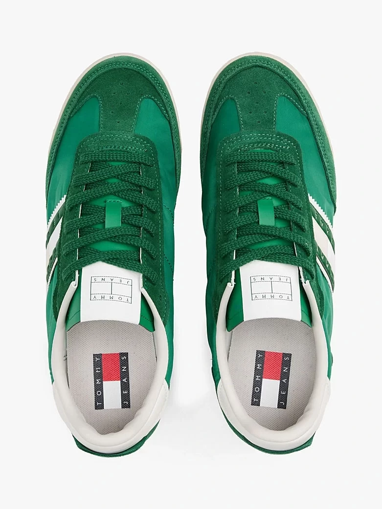 Tommy Hilfiger Erkek Yeşil Retro Tırtıklı Tabanlı Sneaker