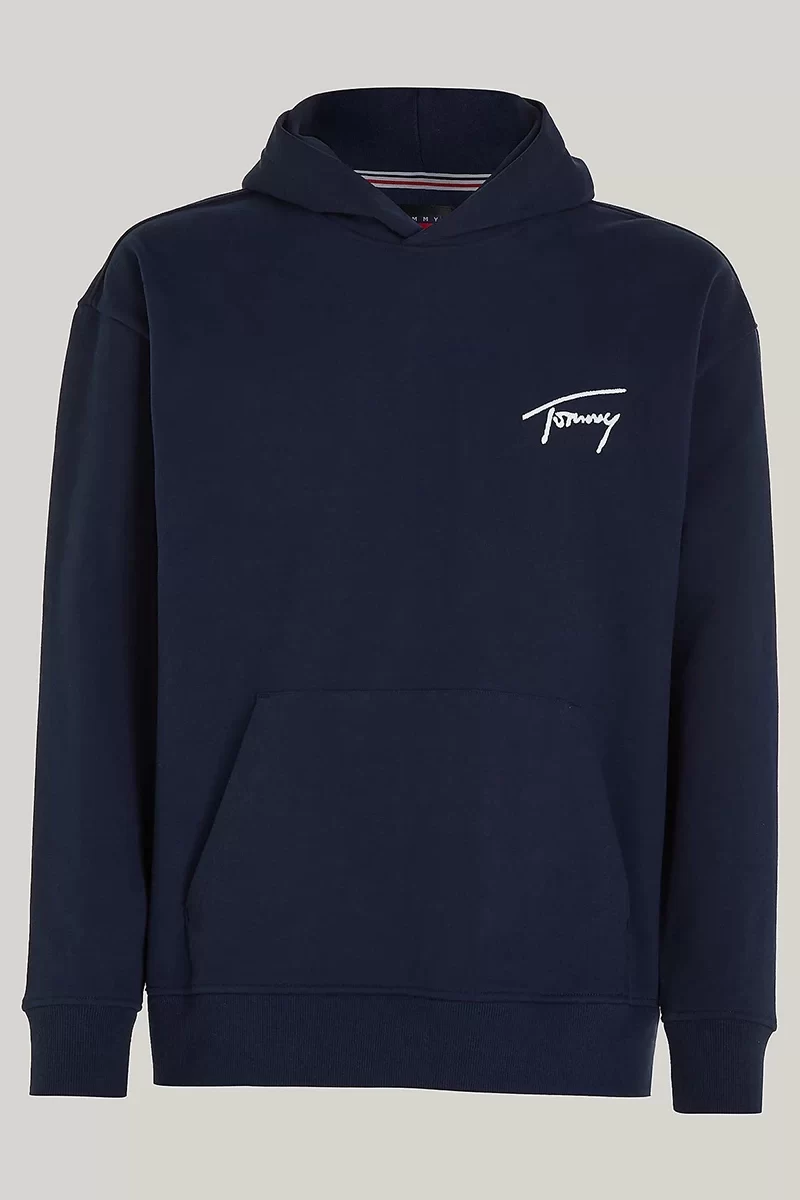Tommy Hilfiger Erkek Signature Lacivert Sweatshirt