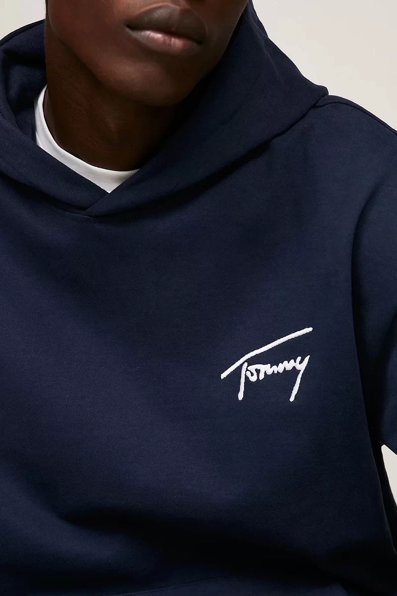Tommy Hilfiger Erkek Signature Lacivert Sweatshirt