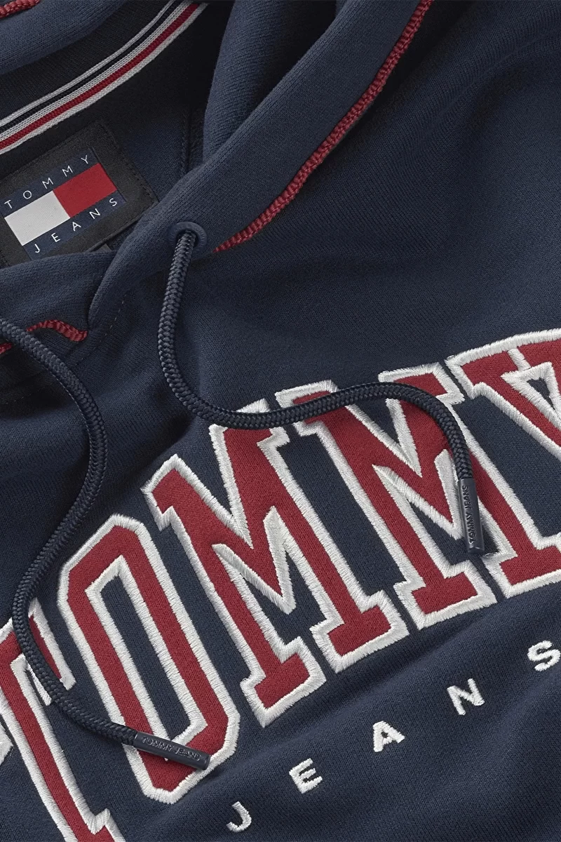 Tommy Jeans Erkek Lacivert Relaxed Baskılı Sweats