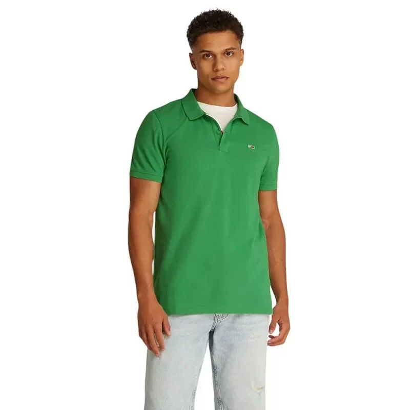 Tommy Hilfiger Erkek  Yeşil Polo T-Shirt