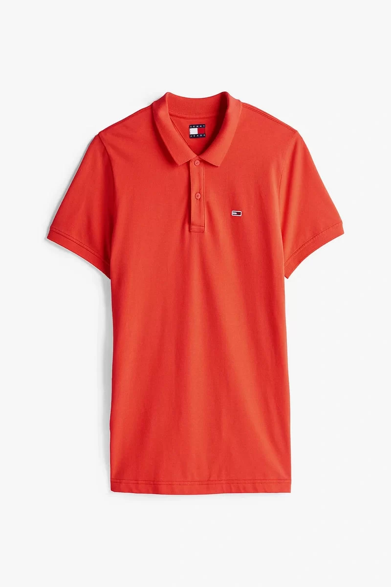 Tommy Hilfiger Erkek   Turuncu Polo T-Shirt