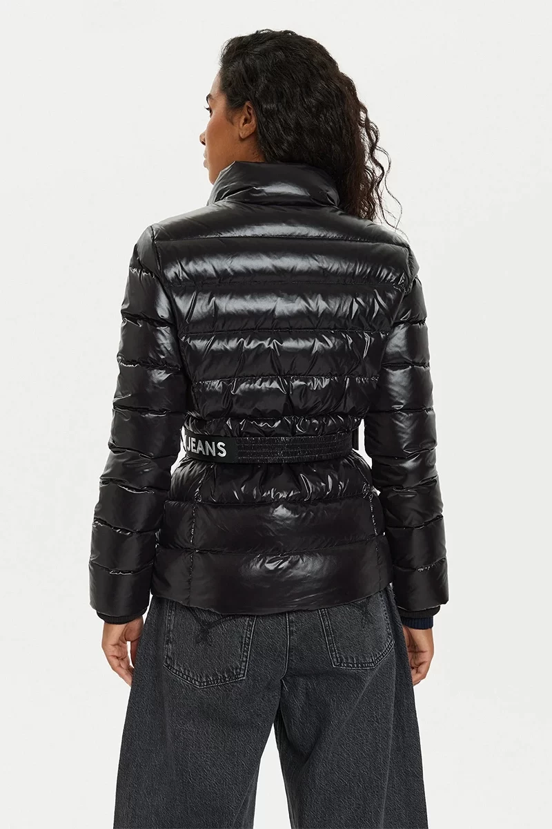 Tommy Jeans Kadın Siyah Kemerli Ceket