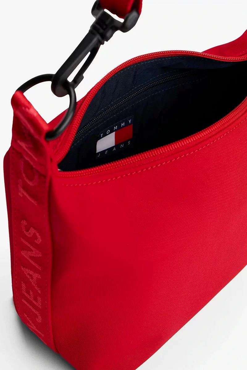 Tommy Hilfiger  Kadın  Kırmızı Essential Logo  Omuz Çanta