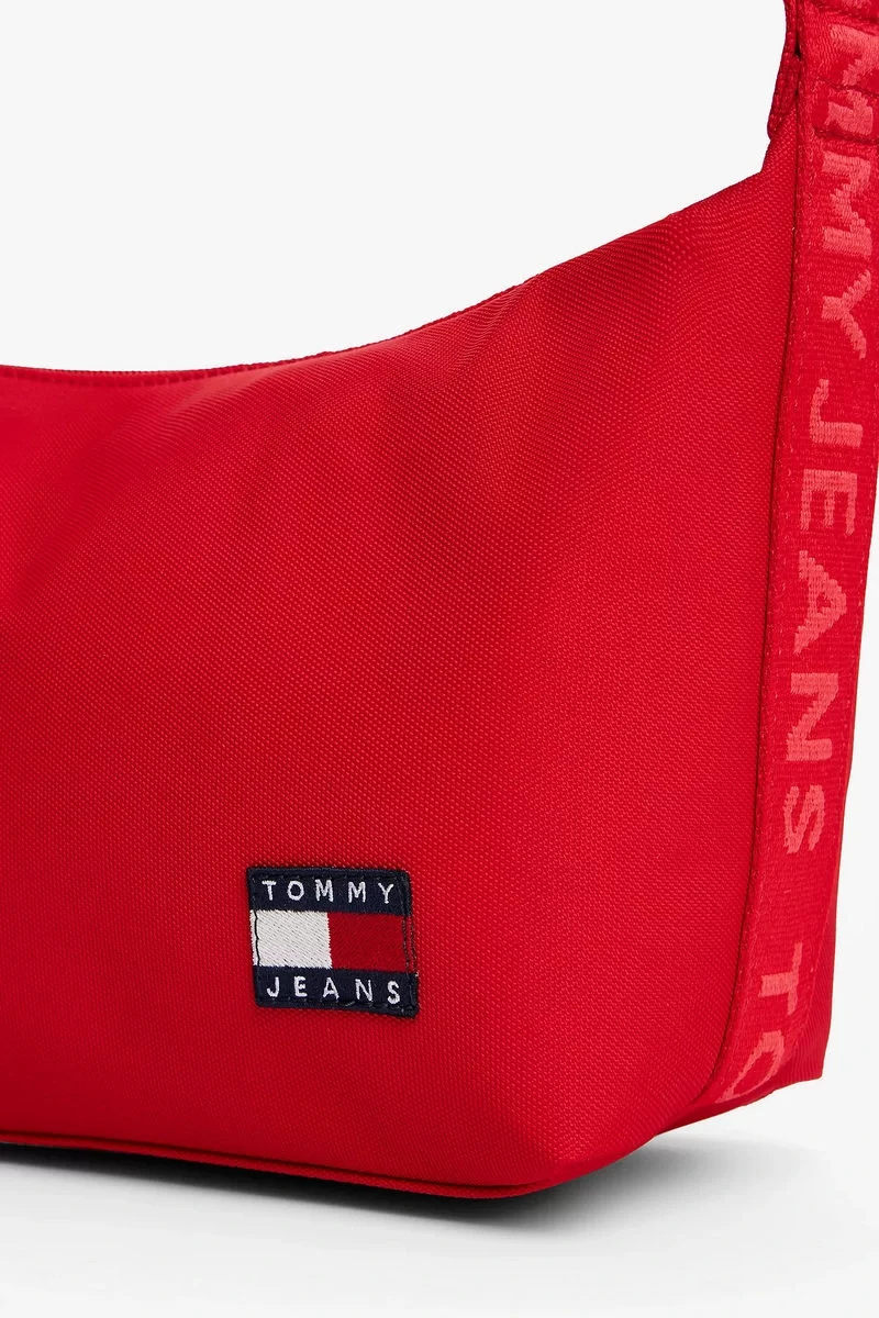 Tommy Hilfiger  Kadın  Kırmızı Essential Logo  Omuz Çanta