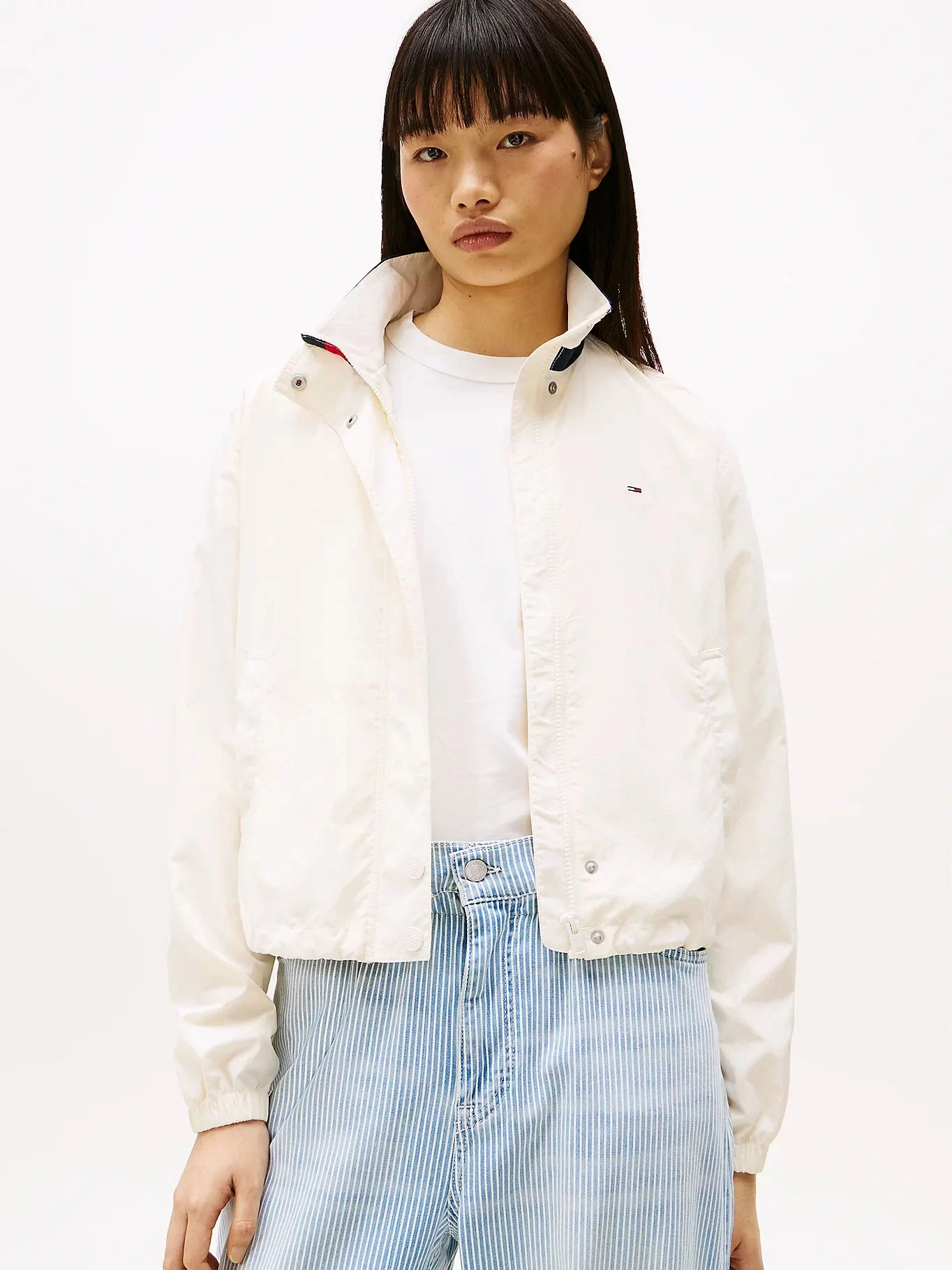 Tommy Jeans Kadın Ekru Essential Dolgulu Ceket