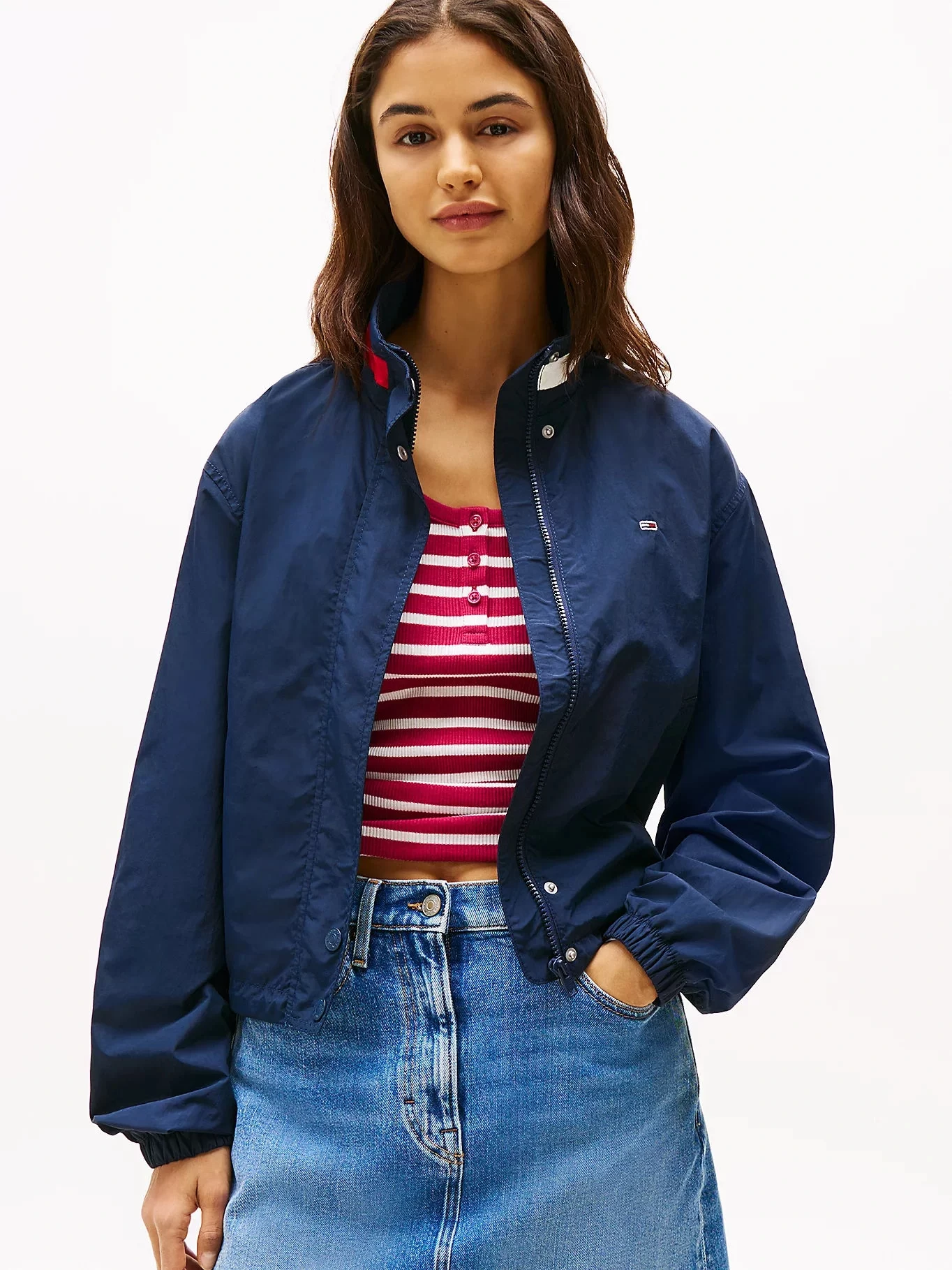 Tommy Jeans Kadın Lacivert Essential Dolgulu Ceket