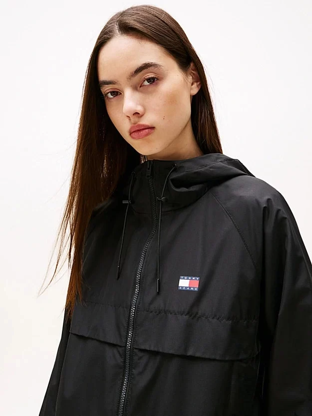 Tommy Hilfiger Kadın Siyah Essential Rüzgarlık Ceket