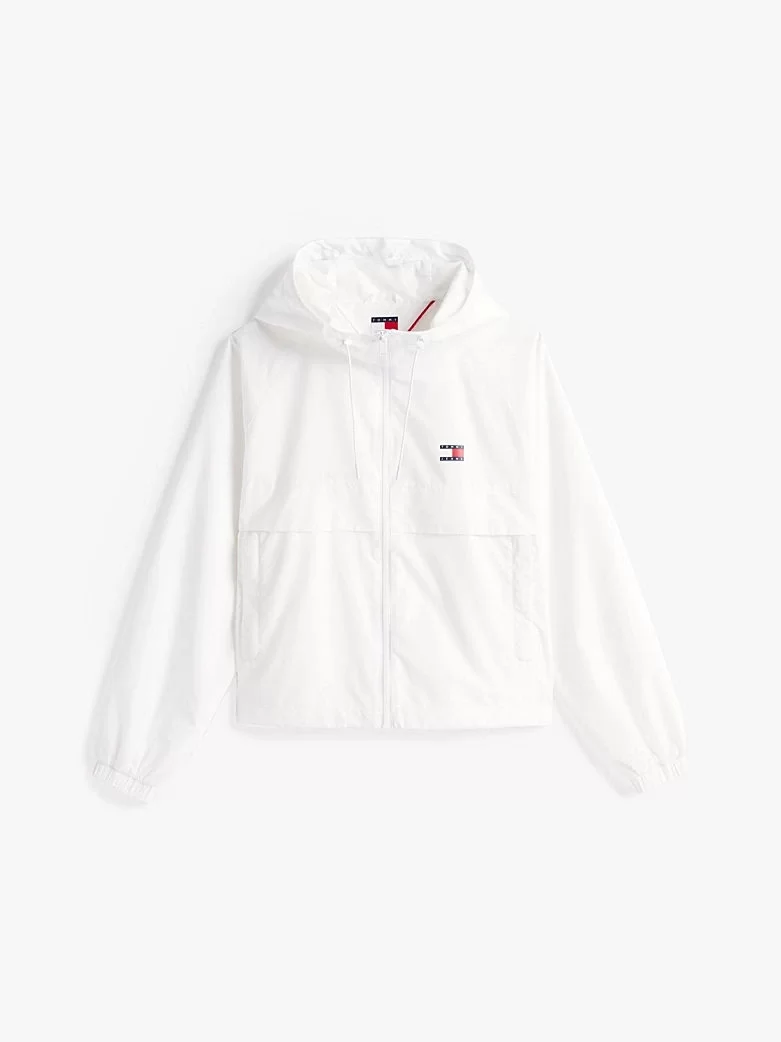 Tommy Hilfiger Kadın Beyaz Essential Rüzgarlık Ceket
