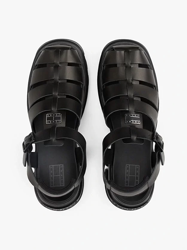Tommy Hilfiger Kadın  Deri Kalın Cleat Balıkçı Sandalet