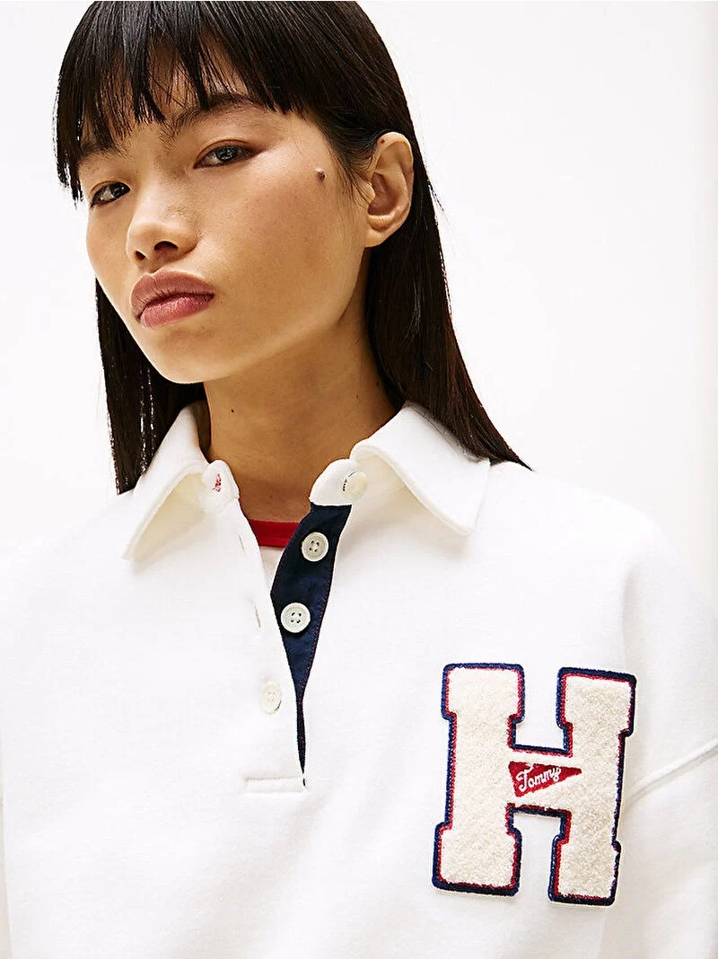 Tommy Jeans  Kadın Beyaz Tjw H Graphic Sweatshirt