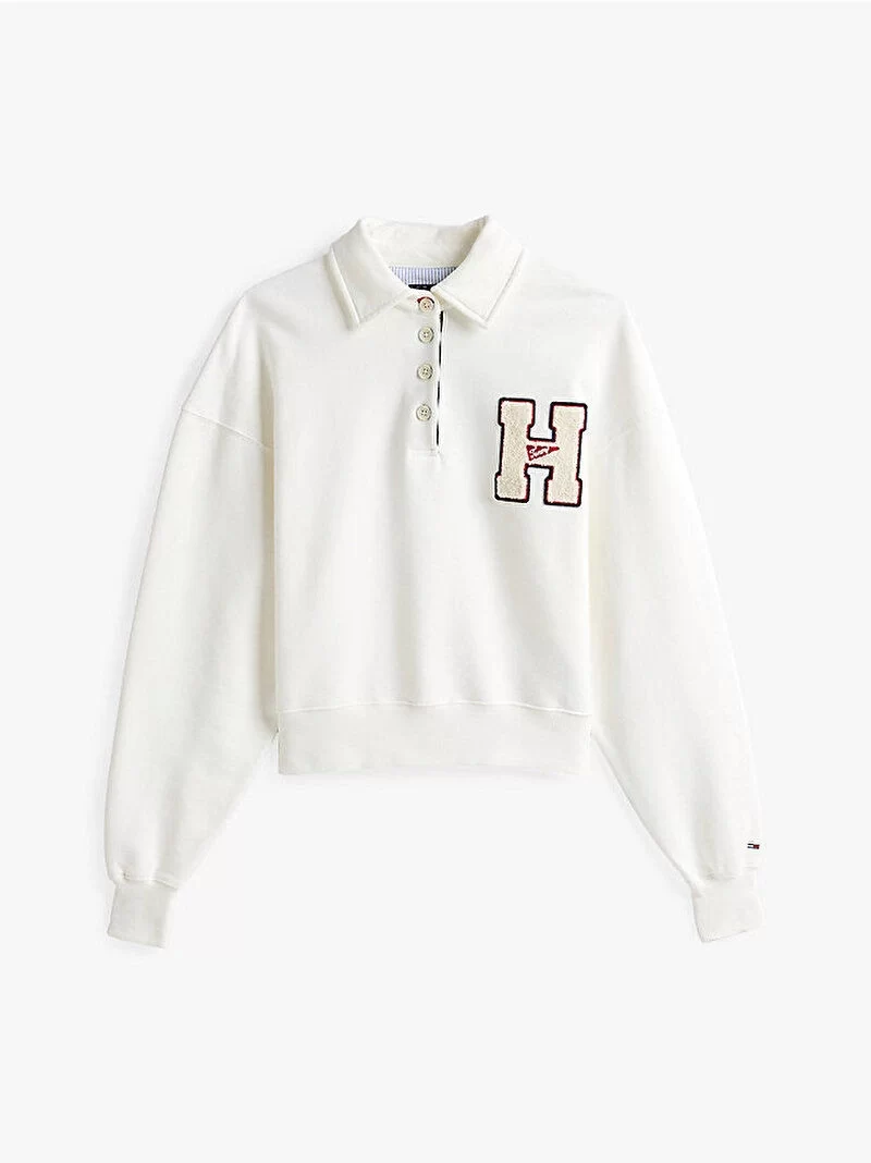 Tommy Jeans  Kadın Beyaz Tjw H Graphic Sweatshirt
