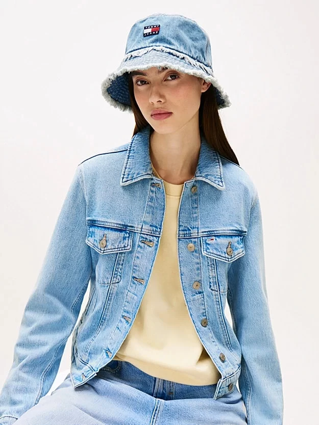 Tommy Hilfiger Kadın Mavi Miras Kova Şapka
