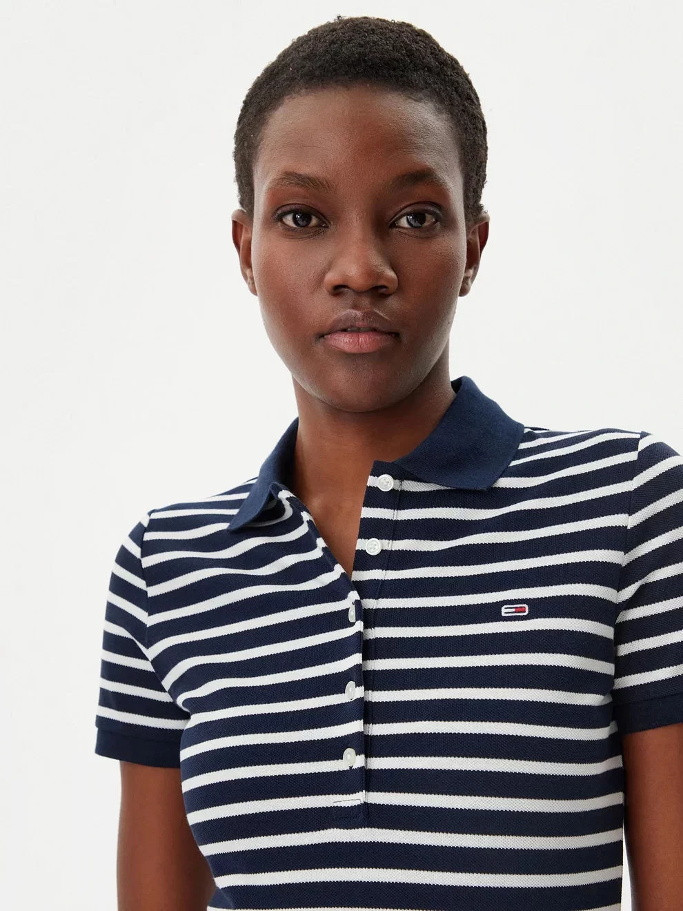Tommy  Hilfiger Kadın Tjw   Maxı  Çizgili Polo Elbise