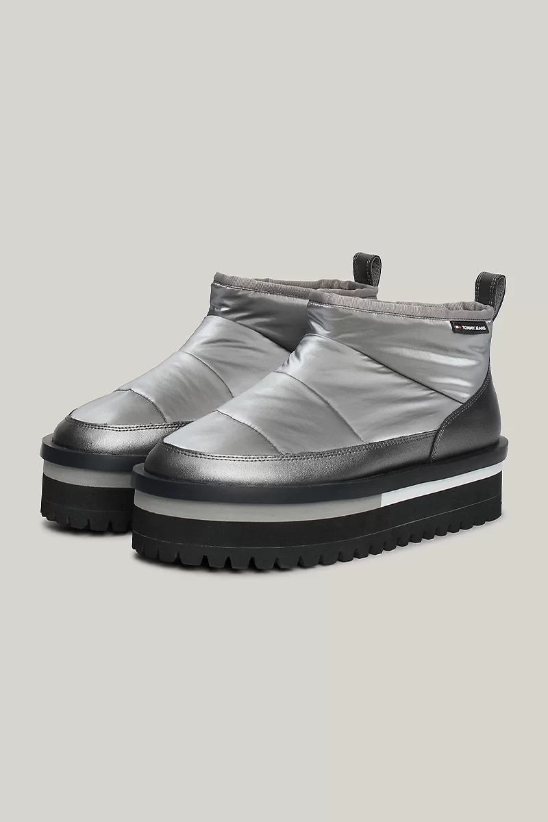 Tommy Jeans Kadın Dolgulu Gri Bot