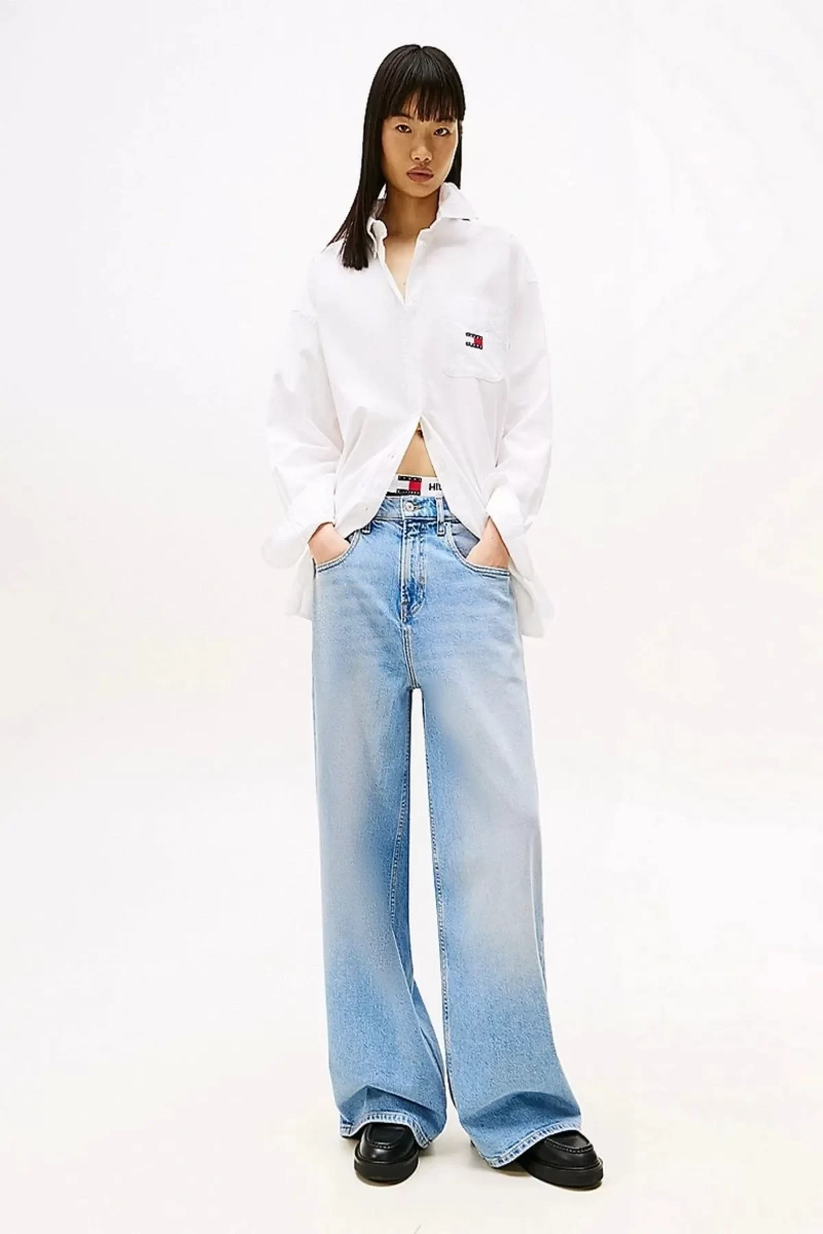 TJW OVS BADGE OXFORD SHIRT EXT