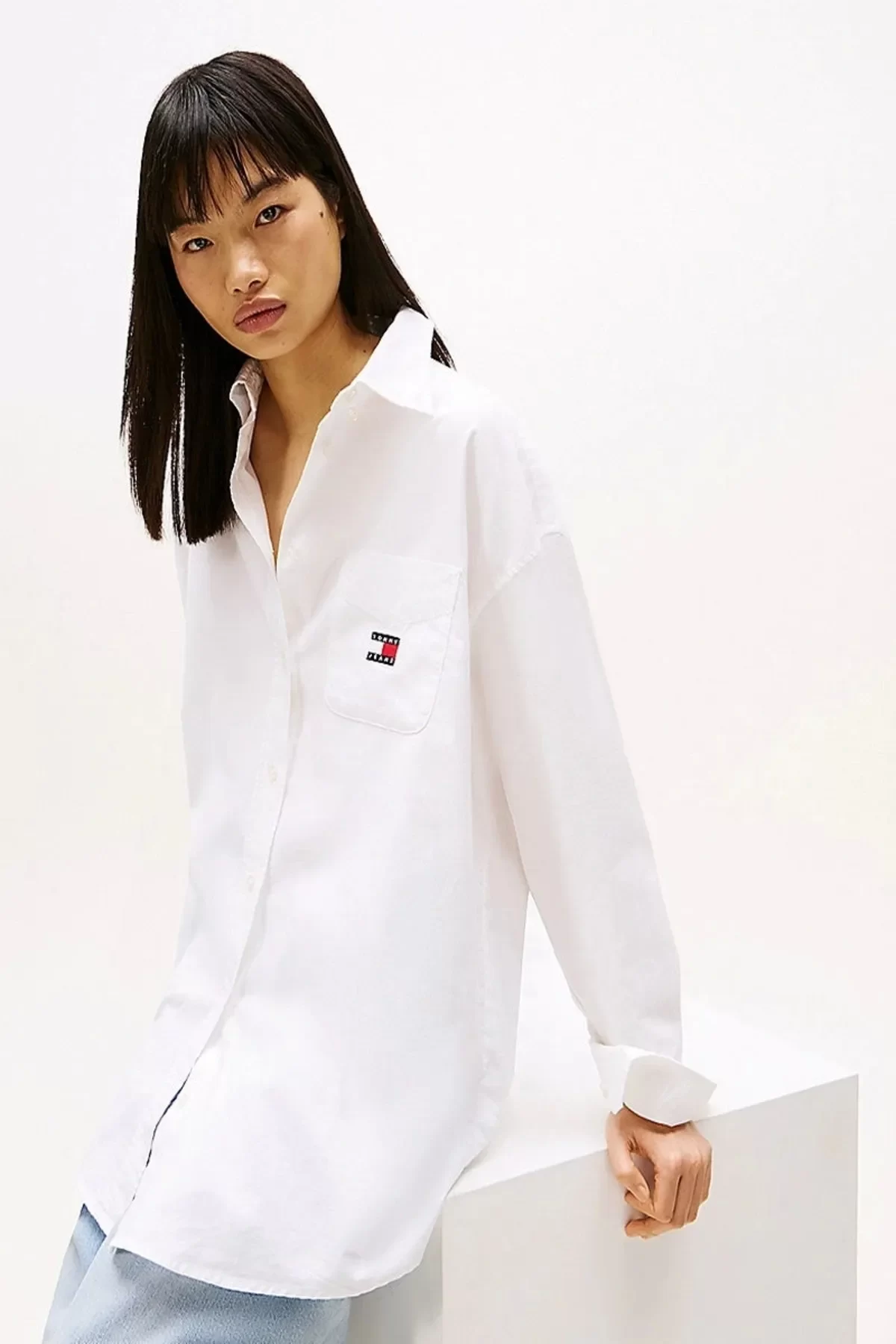 TJW OVS BADGE OXFORD SHIRT EXT