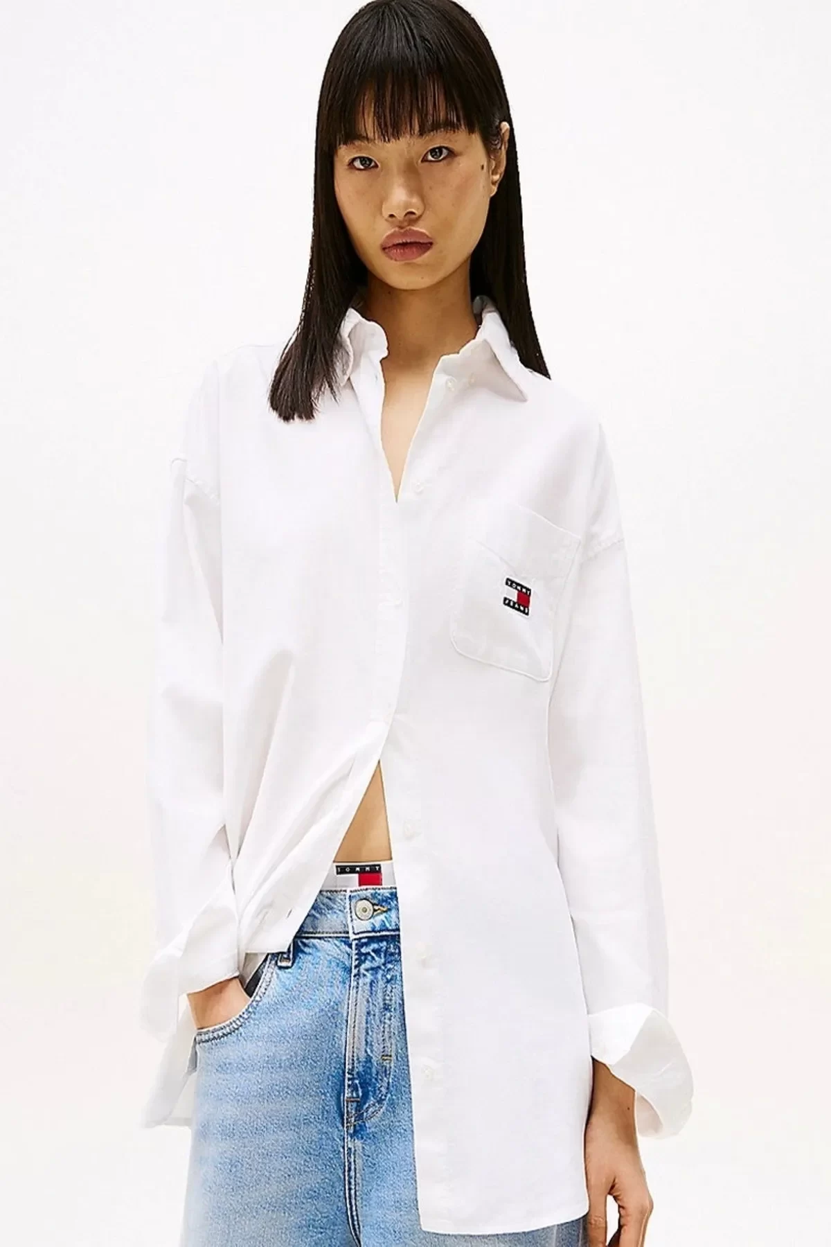 TJW OVS BADGE OXFORD SHIRT EXT