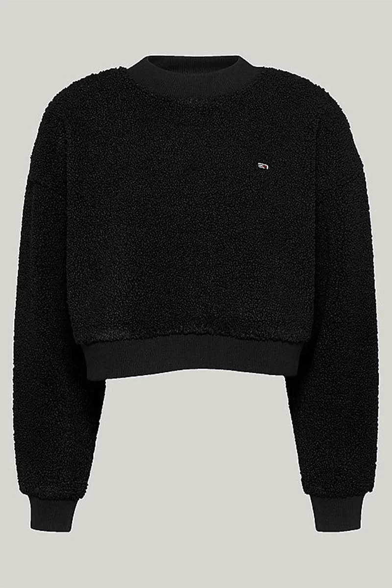 Tommy Jeans Teddy Polar Büyük Boy Sweatshirt