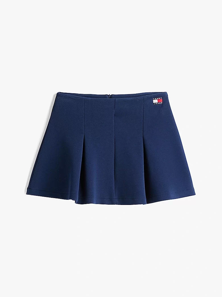 Tommy Hilfiger Kadın Fit And Flare Mini Lacivert  Etek