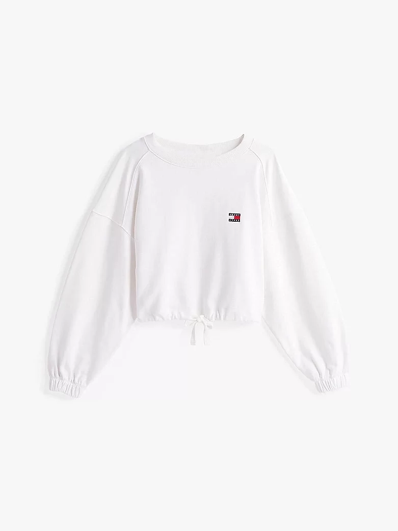 Tommy Jeans Kadın Beyaz Fit Sweatshirt