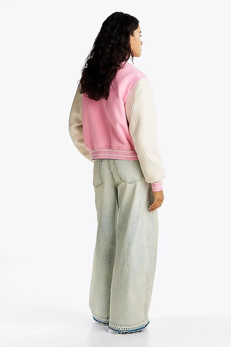 Tommy Hilfiger Kadın Pembe Bomber Ceket