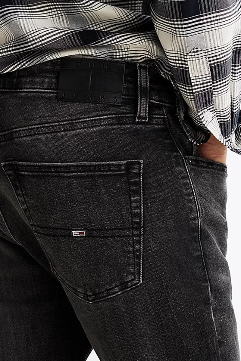 Tommy Hilfiger Erkek  Austin Slim Fit  Siyah Kot Pantolon
