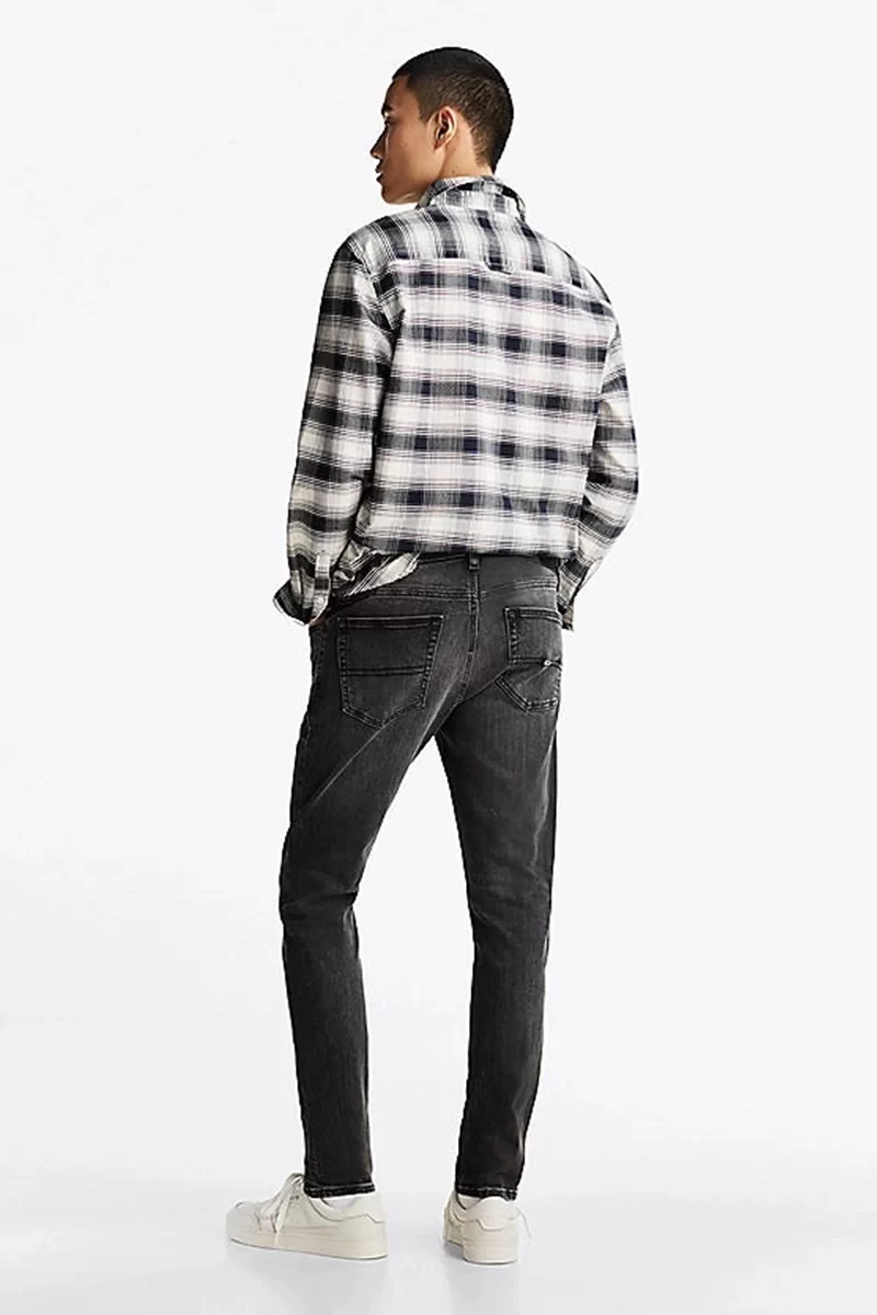 Tommy Hilfiger Erkek  Austin Slim Fit  Siyah Kot Pantolon
