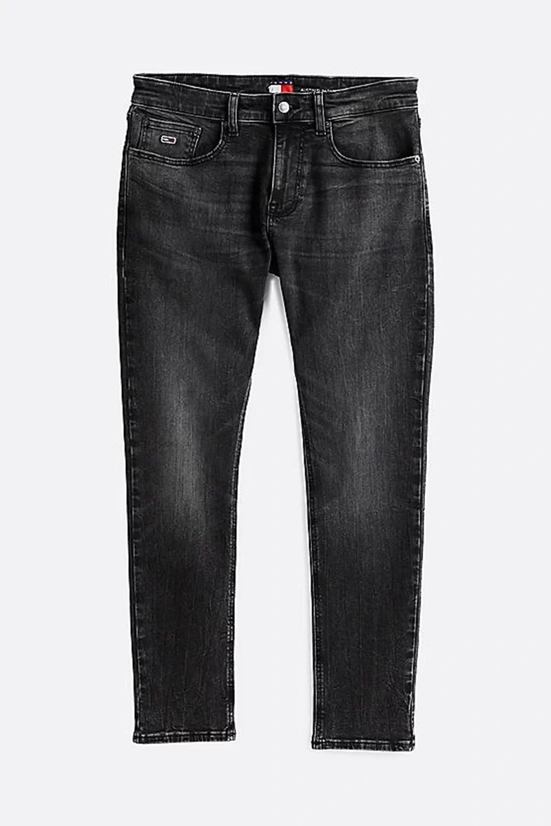 Tommy Hilfiger Erkek  Austin Slim Fit  Siyah Kot Pantolon