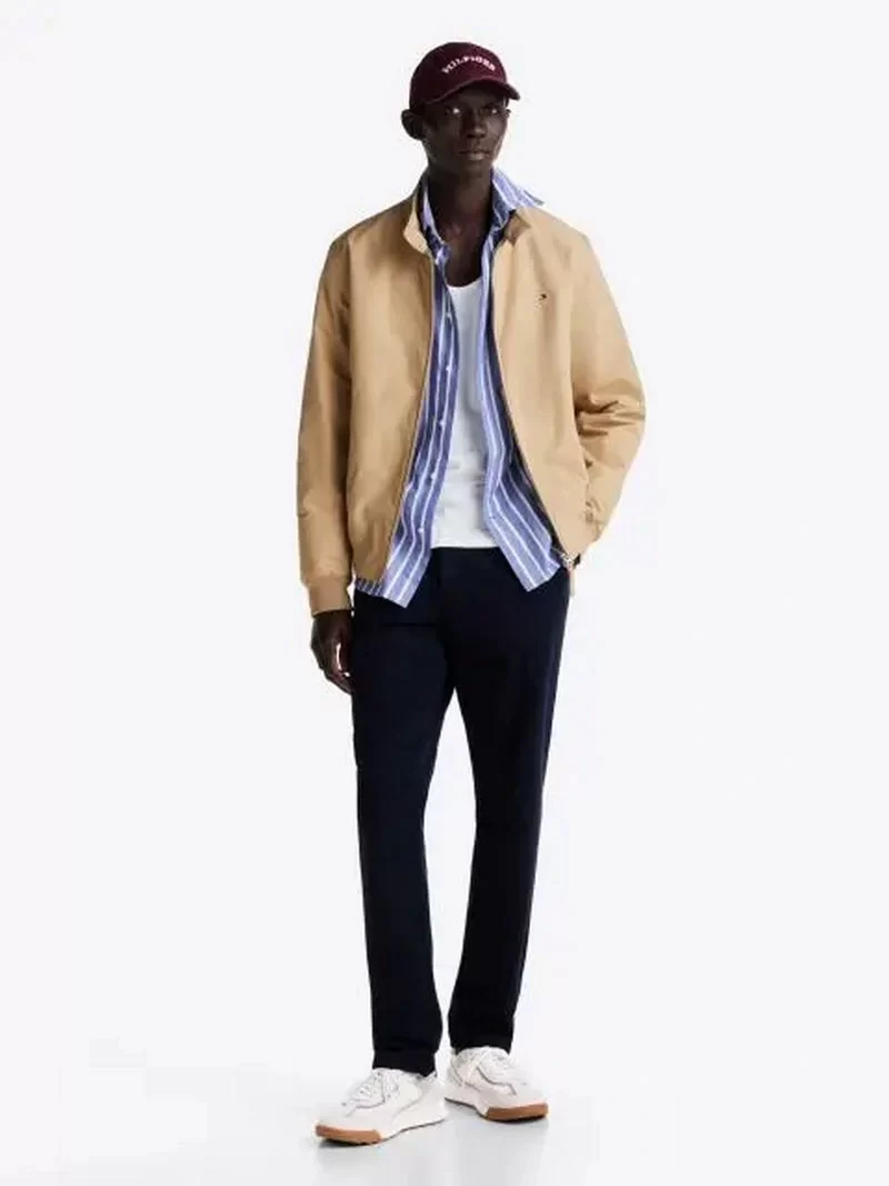 Tommy Hilfiger Erkek Deri Cleat Klasik Spor Sneaker