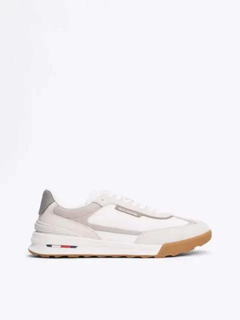 Tommy Hilfiger Erkek Deri Cleat Klasik Spor Sneaker