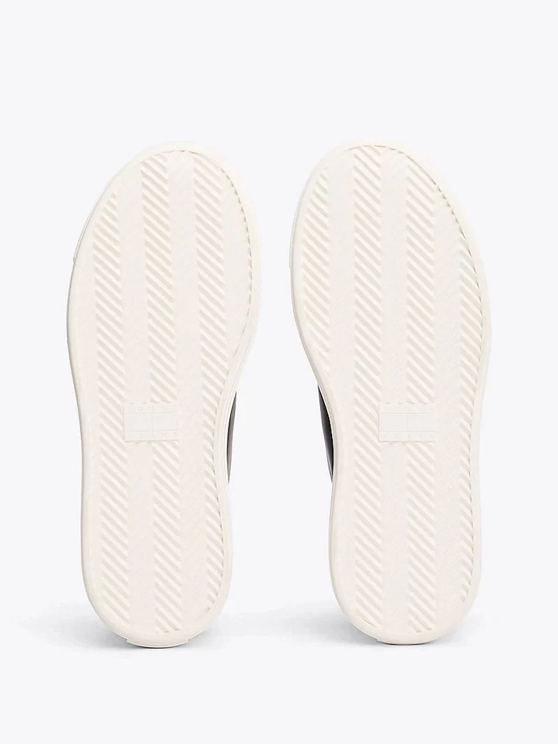 Tommy Hilfiger Kadın Deri Kontrast Dikişli Platform Sneaker